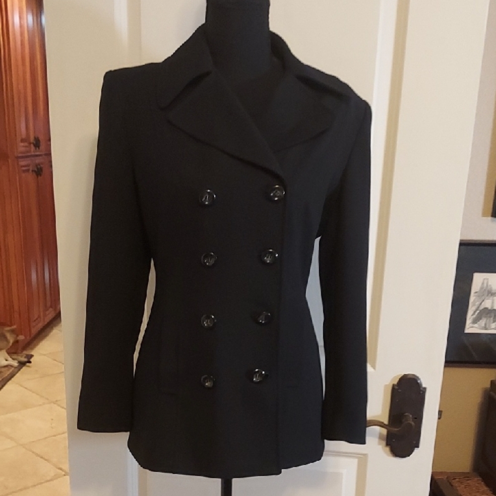 Tahari Black Suit Jacket Size 6 Vintage